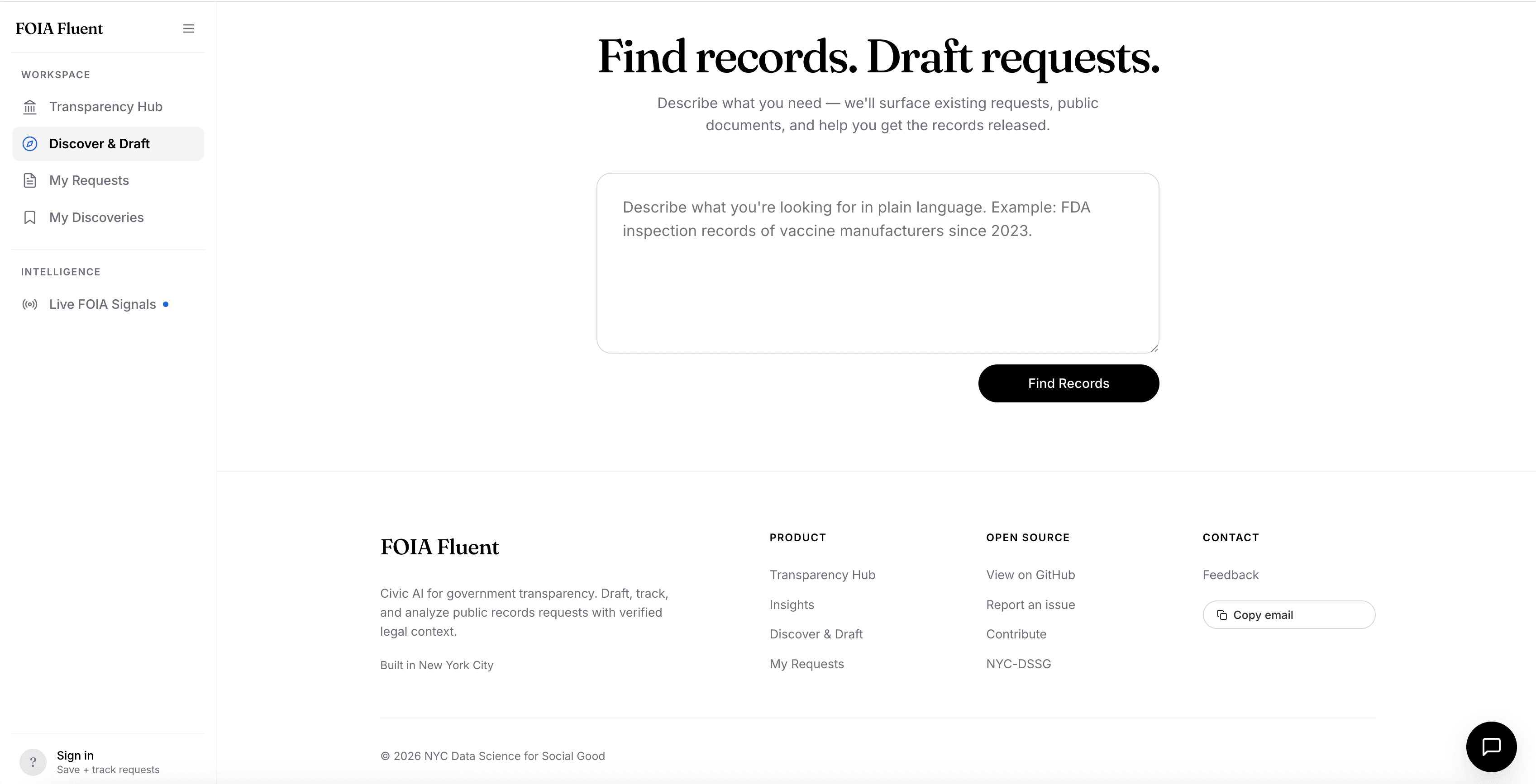 Discover and Draft three pane results